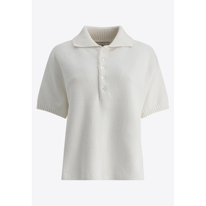 Ribbed Polo T-shirt