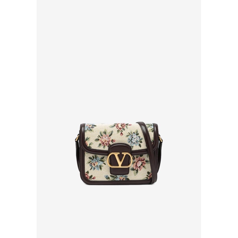 Small 9TO5 Floral Jacquard Shoulder Bag