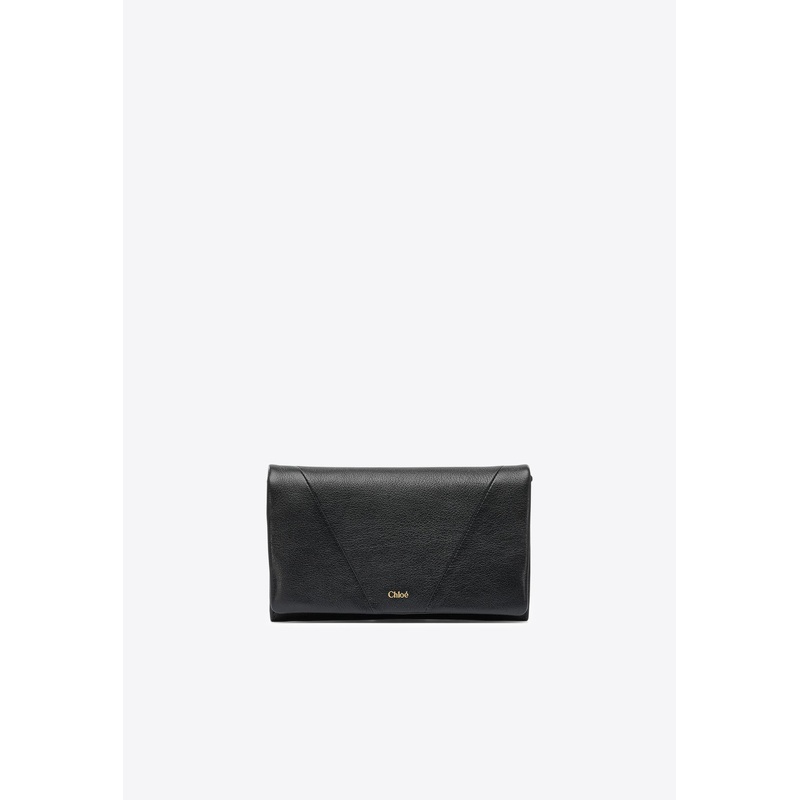 Spin Leather Clutch Bag