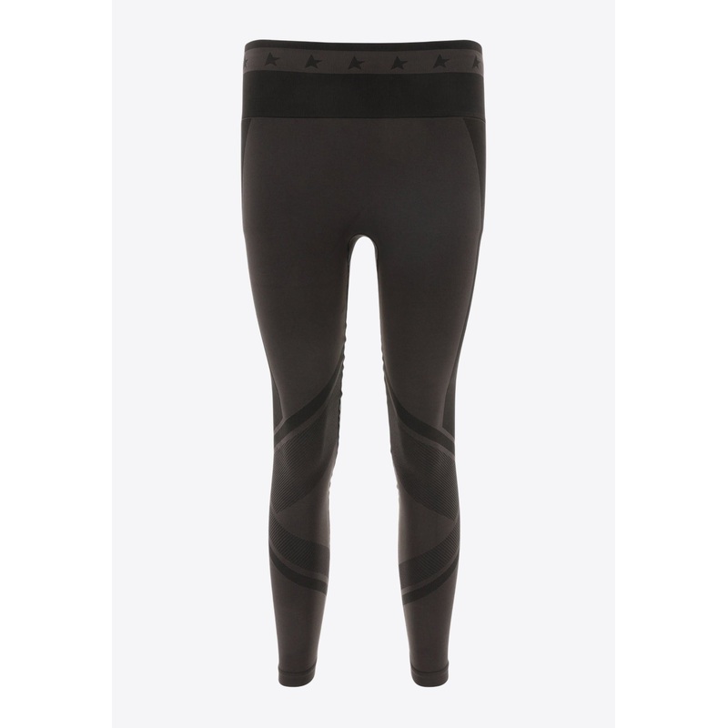 Star Motif Two-Tone Leggings