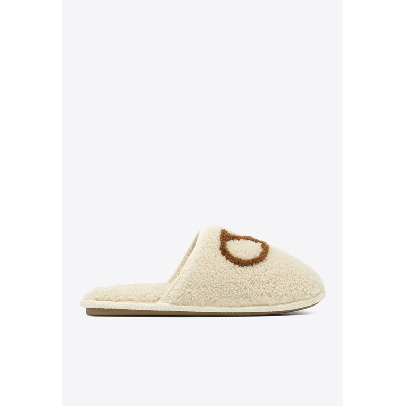 Ta Chambre VLogo Shearling Slippers