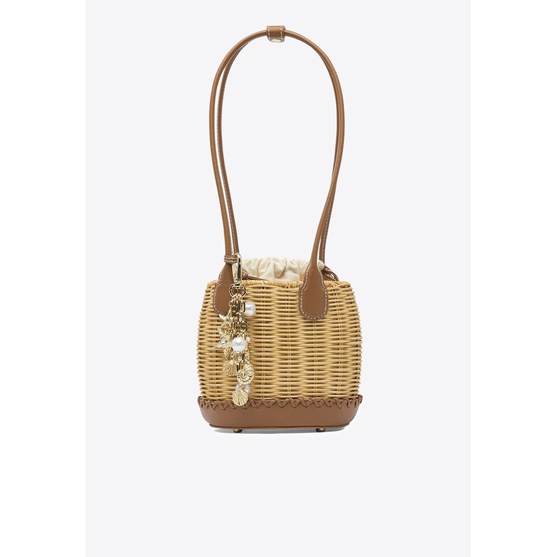 Woven Basket Shoulder Bag