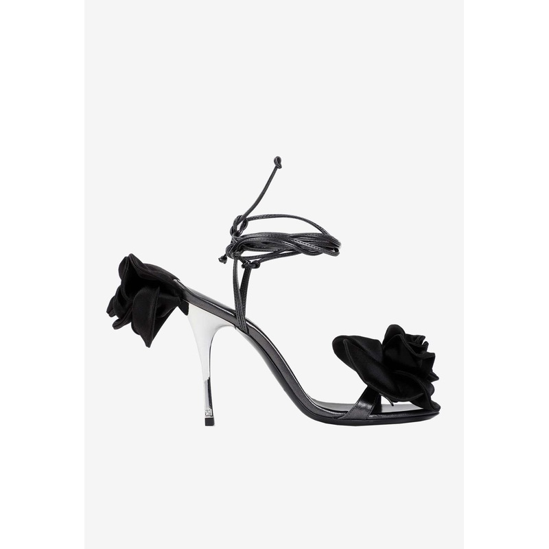 105 Flower Embellished Sandals