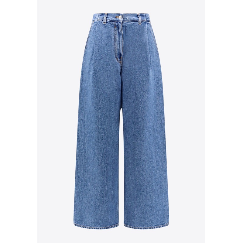 4G Logo Wide-Leg Jeans