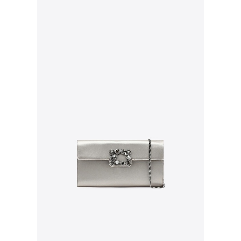 Efflorescence Satin Clutch