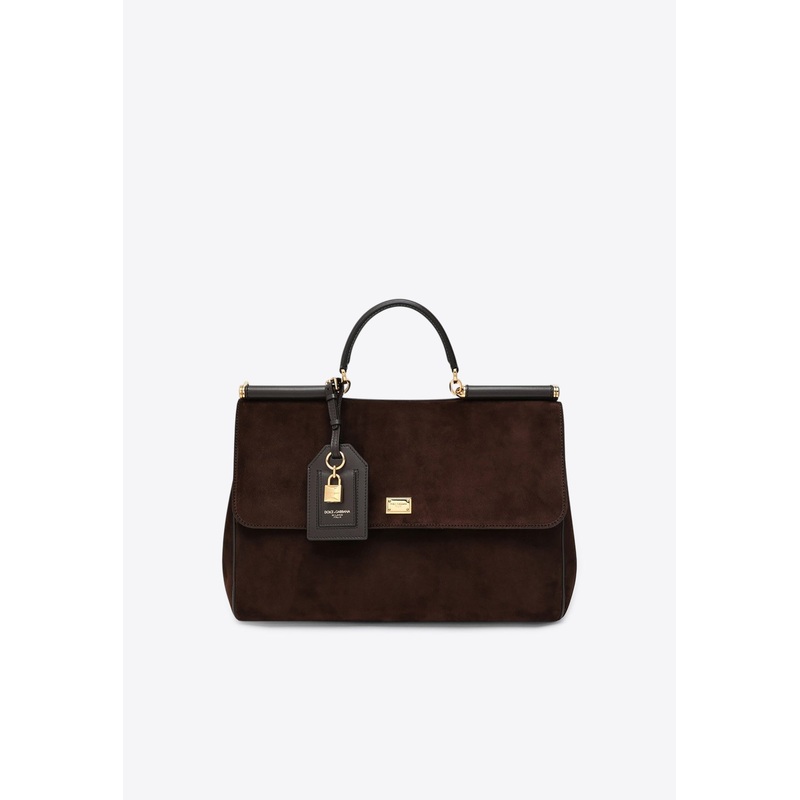 Large My Sicily Suede Handbag