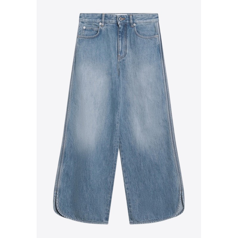 Logo Patch Faded Boyfriend Jeans