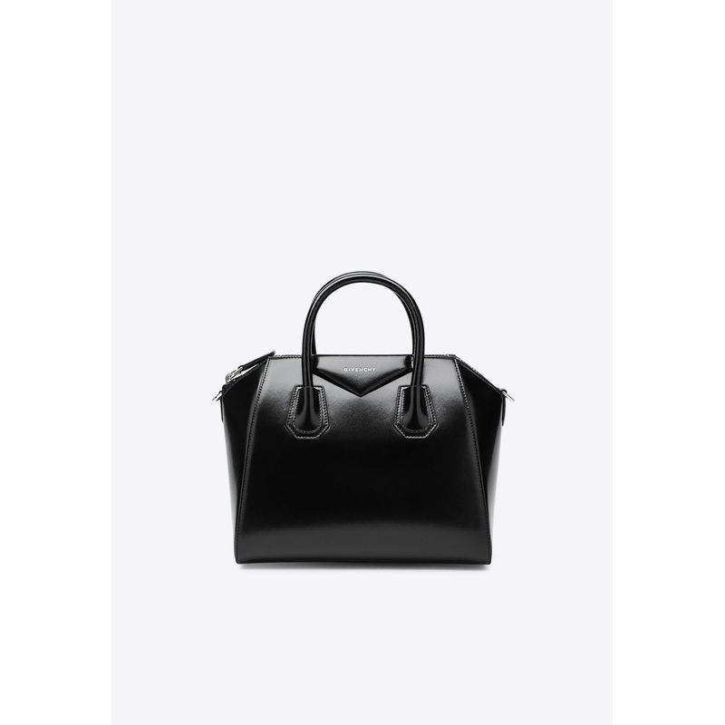 Small Antigona Leather Top Handle Bag