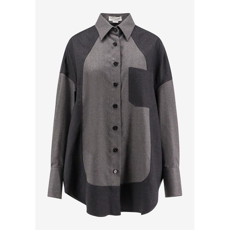 Colorblocked Wool Shirt