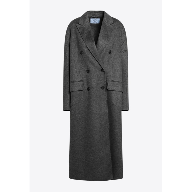 Double-Breasted Wool and Cashmere Coat