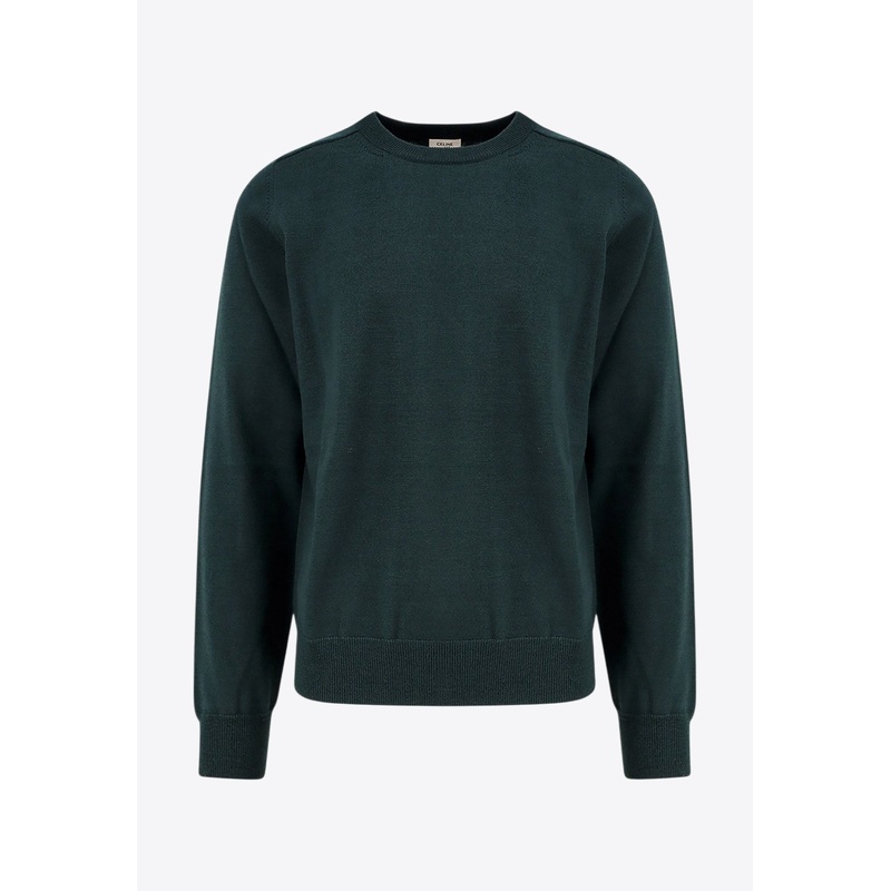 Embroidered Triomphe Wool Sweater