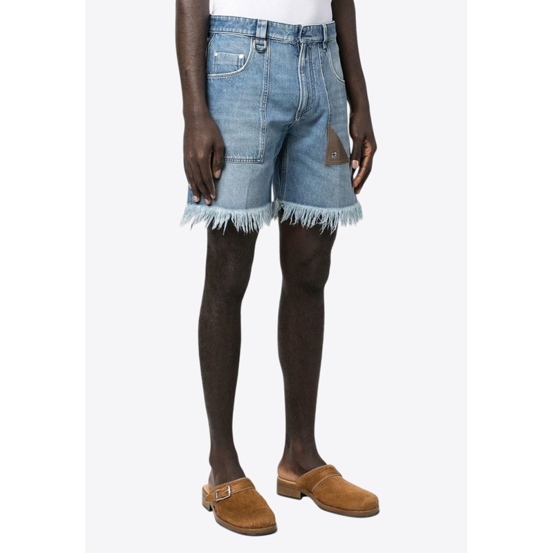 Frayed Denim Shorts