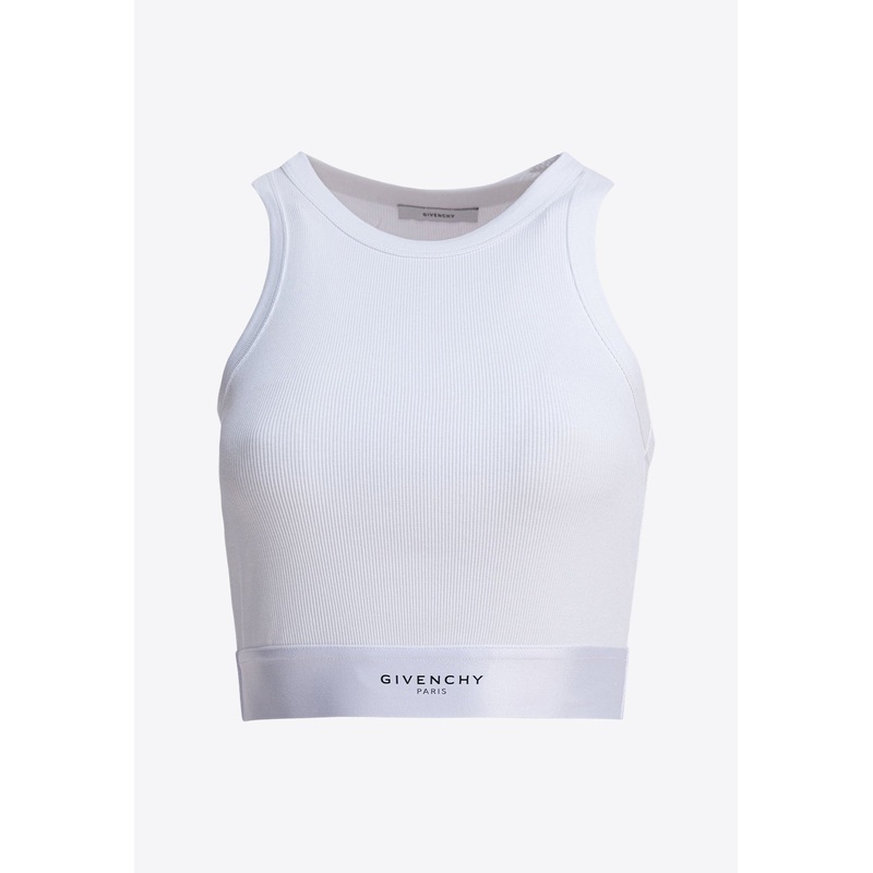 Logo Band Cropped Tank Top