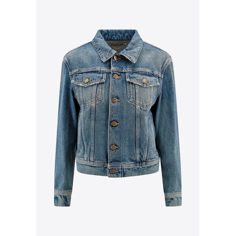 Logo Patch Denim Jacket