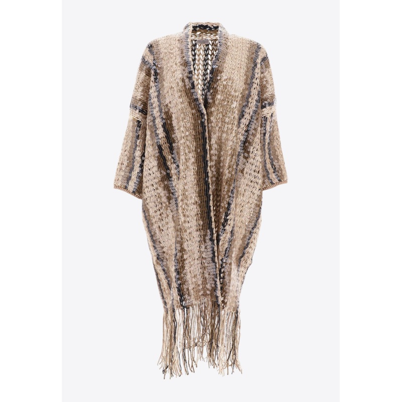 Sequin Embellished Knitted Cardigan