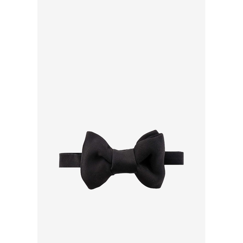 Silk Bow Tie with Logo Strap