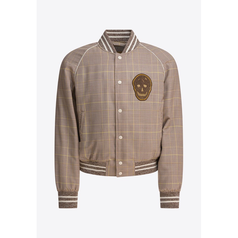 Skull Patch Prince of Wales Bomber Jacket