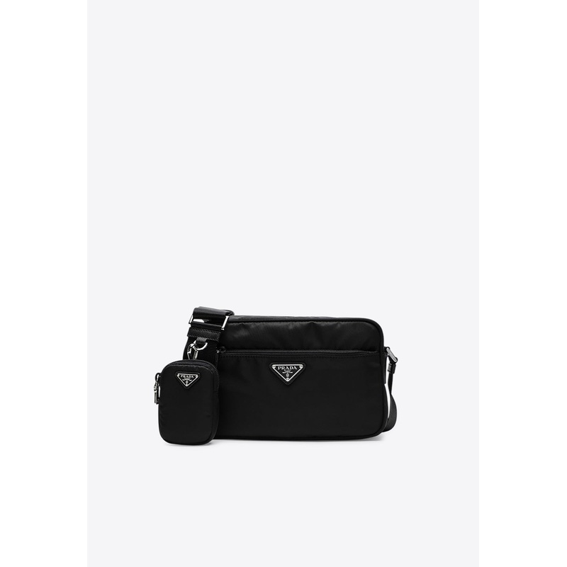 Triangle Logo Re-Nylon Crossbody Bag