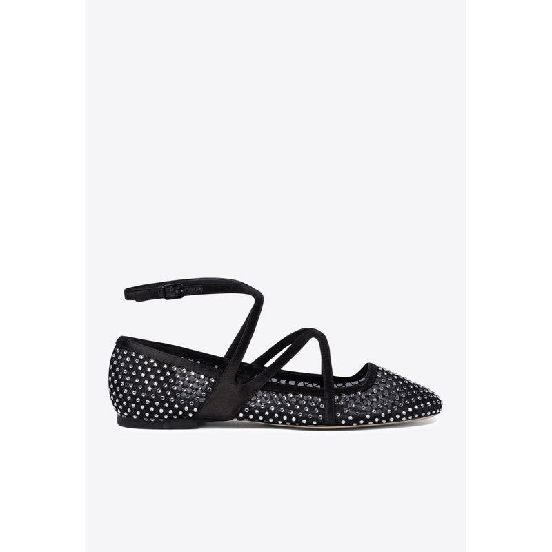 Astoria Crystal Mesh Ballet Flats