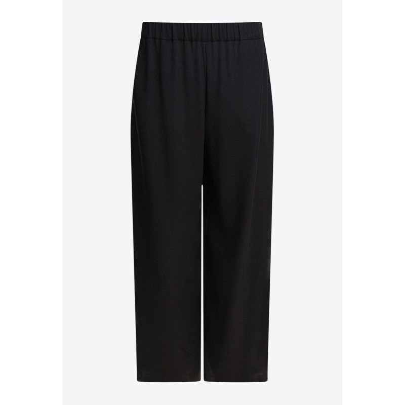 Bonn Crpe De Chine Wide-Leg Pants
