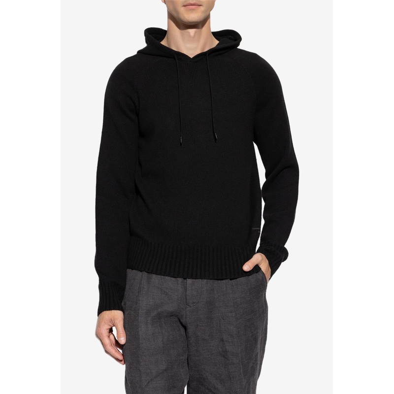 Embroidered TF Sweater with Hood