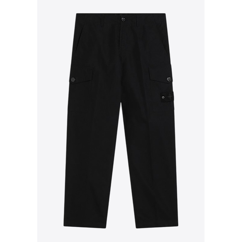 Ghost Logo Patch Cargo Pants