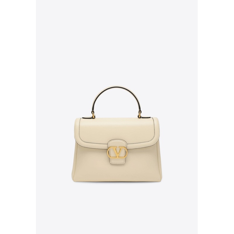 Large 9TO5 Calf Leather Shoulder Bag