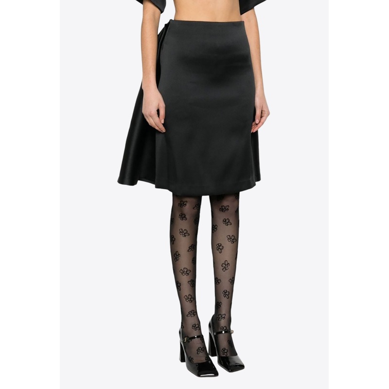 Layered Mini Flared Skirt