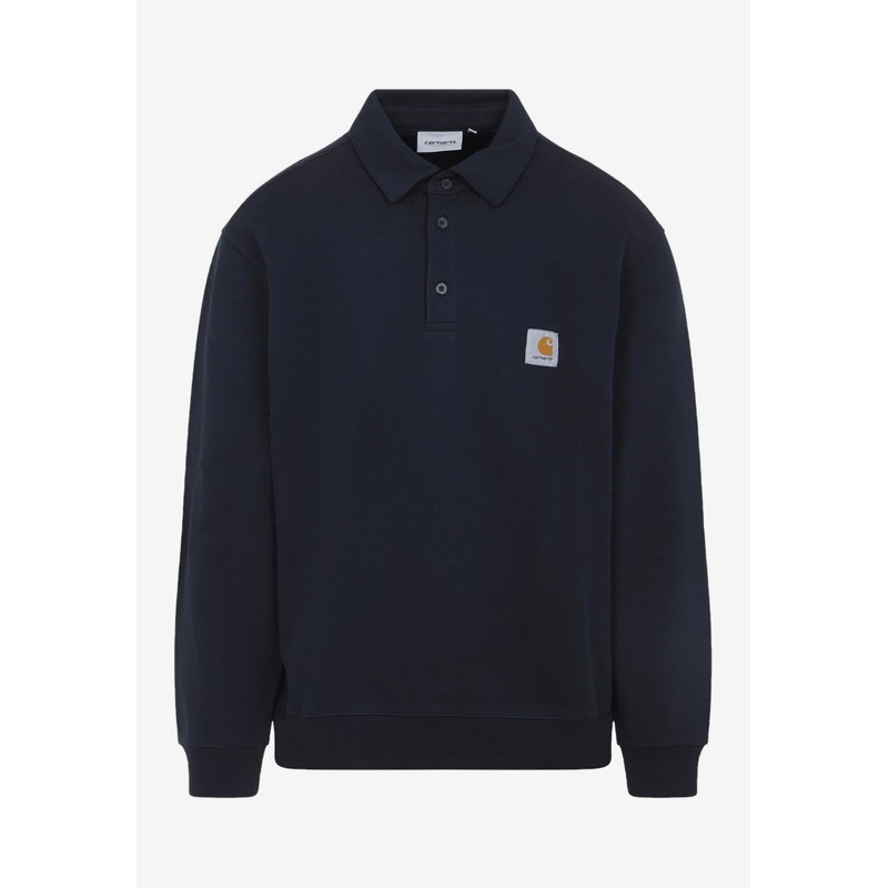 Logo Patch Polo Sweatshirt