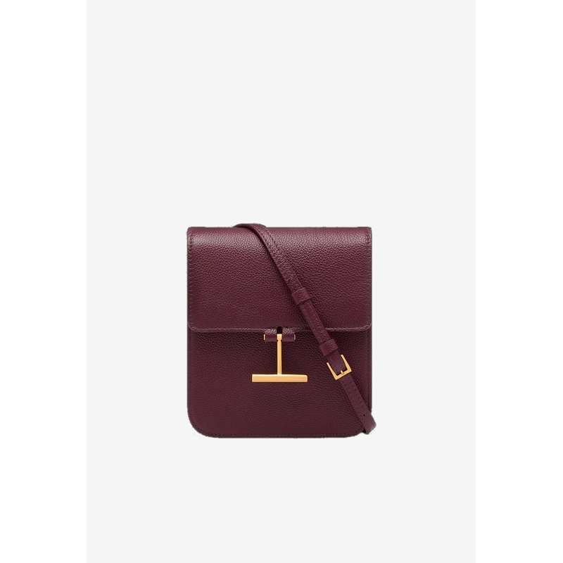 Mini Tara Grain Leather Crossbody Bag