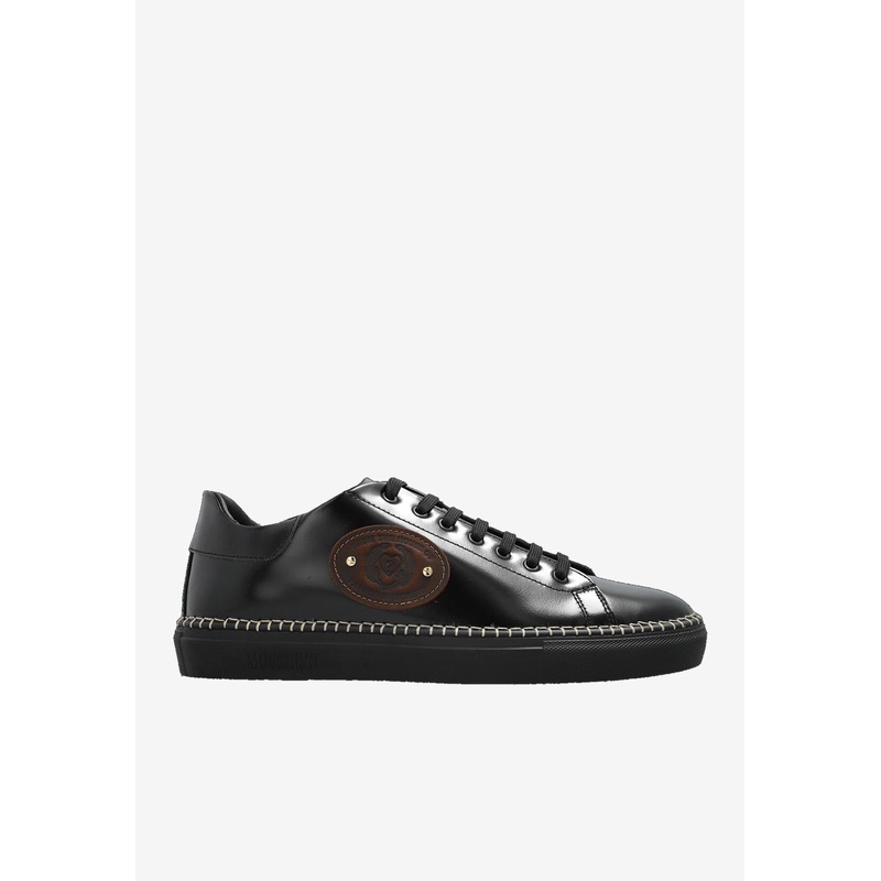 Patent Leather Low-Top Sneakers