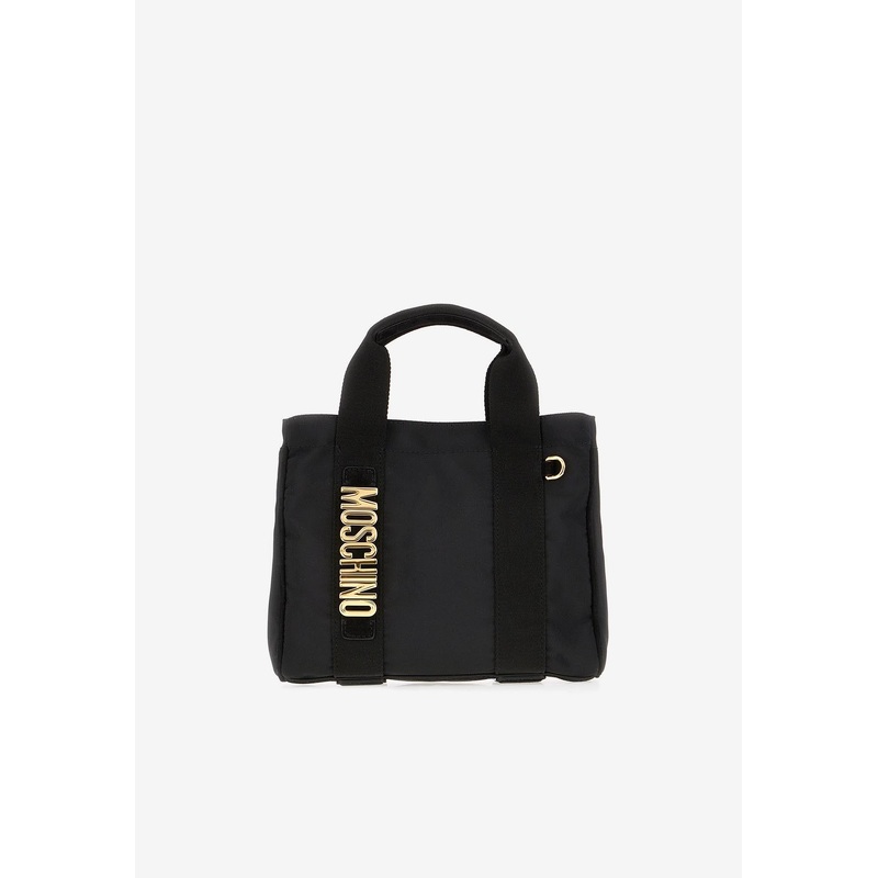 Small Logo Plaque Tote Bag