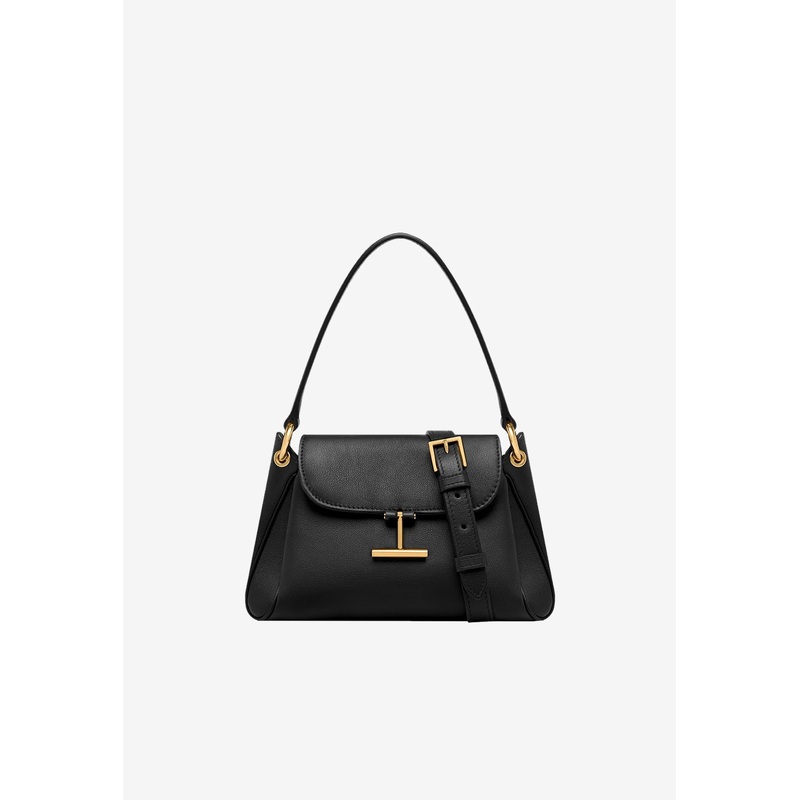 Small Tara Grained Leather Shoulder Bag