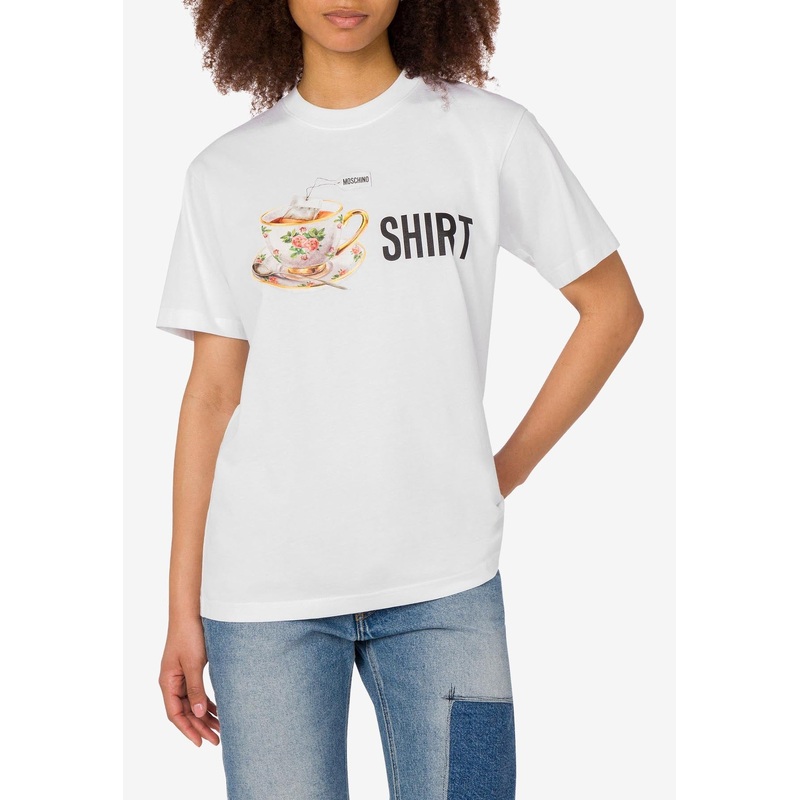 Tea Cup Print T-shirt