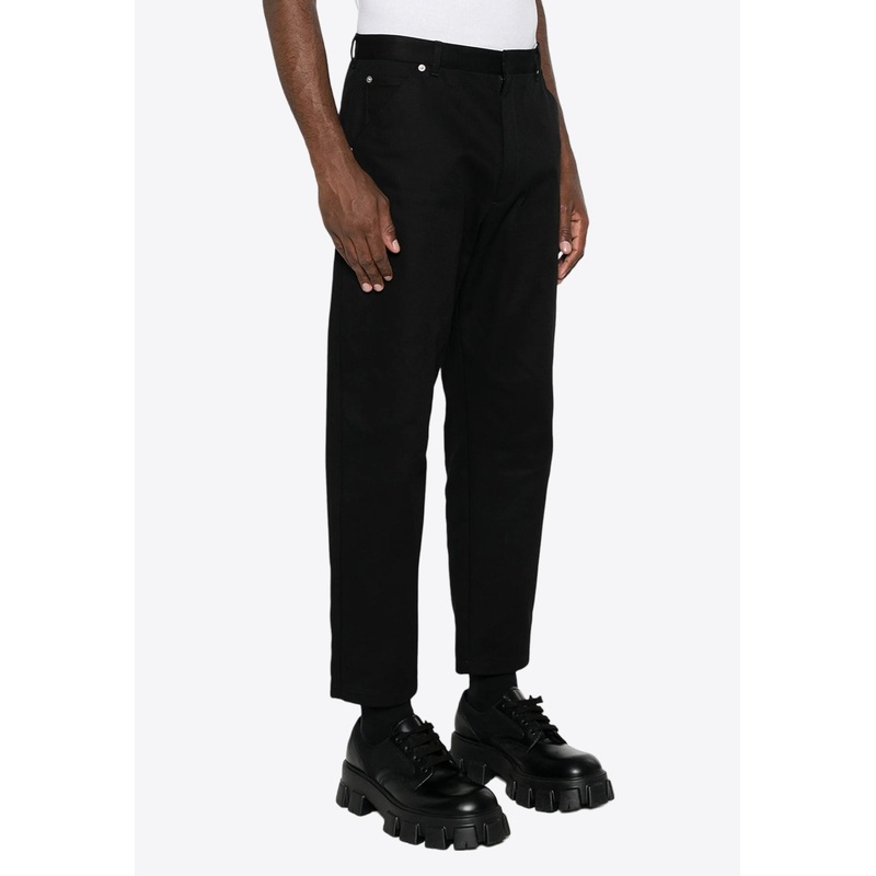 Triangle-Logo Tapered Jeans