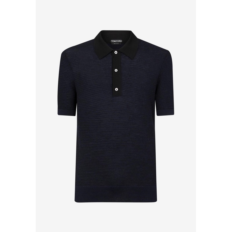 Wool Knit Polo T-shirt