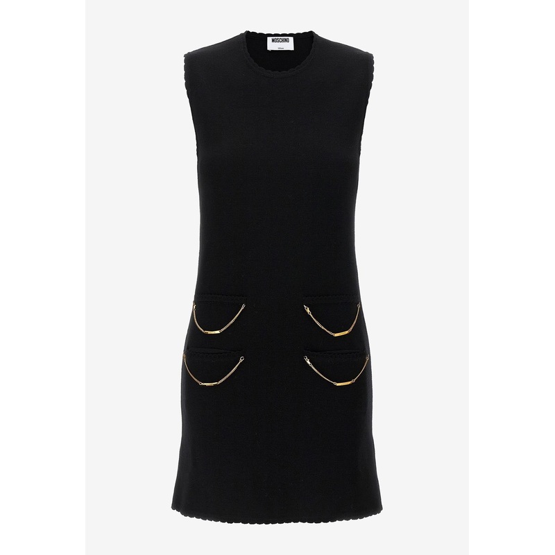 Wool Mini Chain Dress