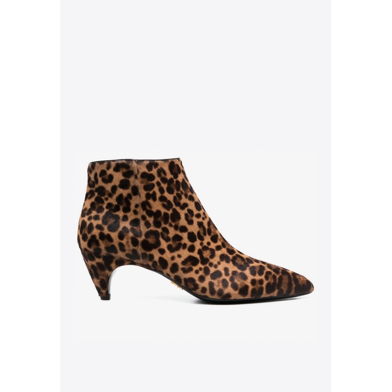 60 Leopard Print Ankle Boots