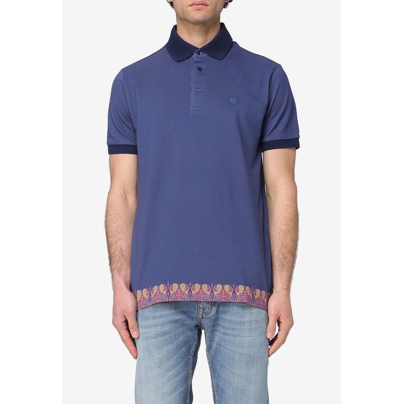 Embroidered Pegaso Polo T-shirt