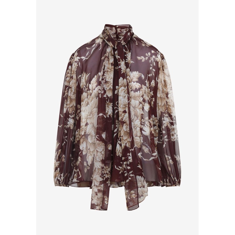 Floral Silk Blouse
