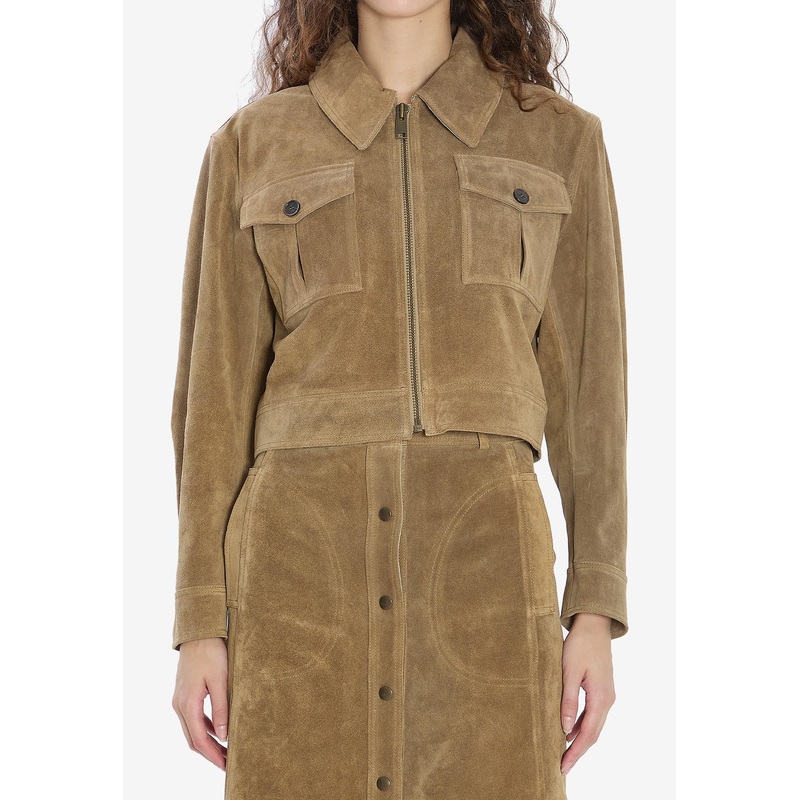 Helen Suede Cropped Jacket