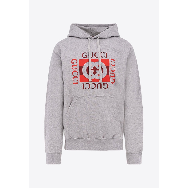 Interlocking G Print Drawstring Hoodie