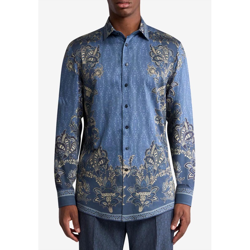 Medallion and Paisley Print Shirt