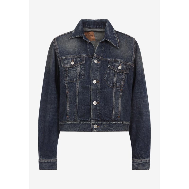 Off-Shoulder Denim Jacket