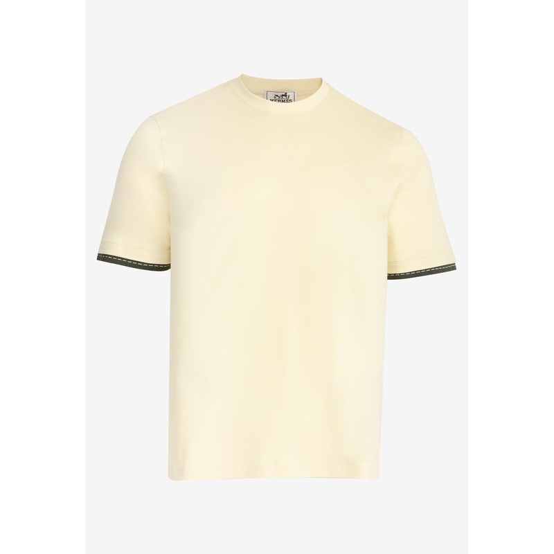Piqures Sellier Collar T-shirt