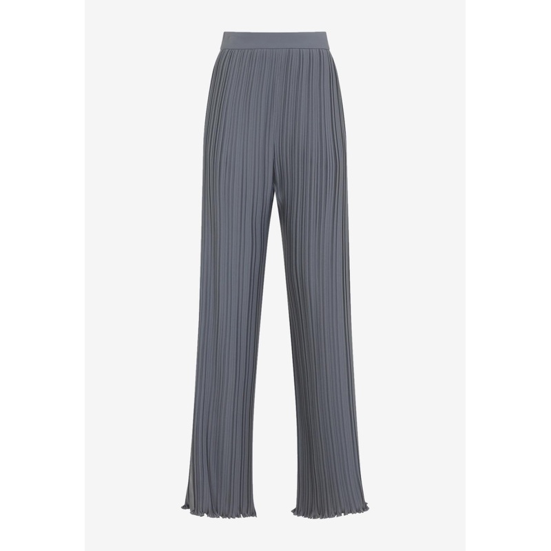 Pleated Straight-Leg Pants