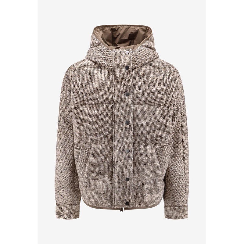 Reversible Wool and Silk Puffer Jacket