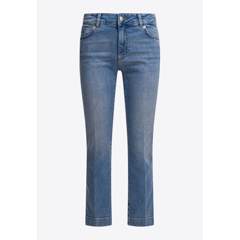 Schermo Straight-Leg Cropped Jeans