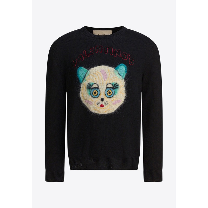 Chat De La Maison Patch Wool Sweater