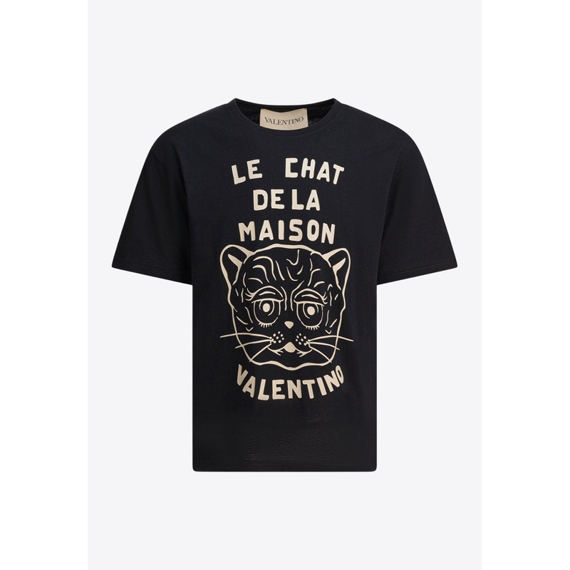 Chat De La Maison Print T-shirt